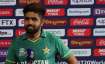Pakistan's captain Babar Azam speaks after the presentation ceremony after winning the Cricket Twent