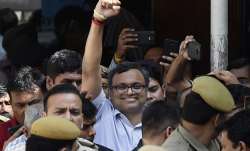 Karti Chidambaram at Patiala House Court in New Delhi on