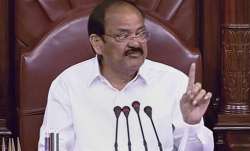Rajya Sabha Chairperson M Venkaiah Naidu speaks in Rajya