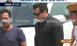 Actor Salman Khan reaches Jodhpur court.