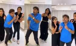 Johny Lever dancing with kids Jaime Jesse