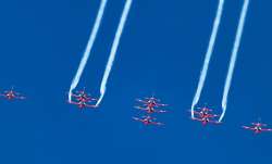 IAF took to the Skies for an aerial display over Dal Lake