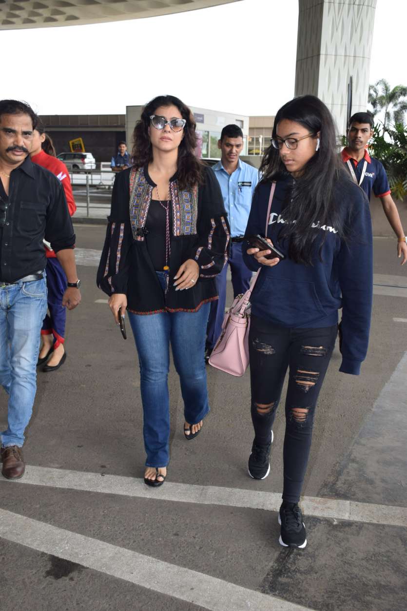 Kajol frequently shares pictures with her family; actor and husband Ajay Devgn, son Yug and daughter Nysa.Â 