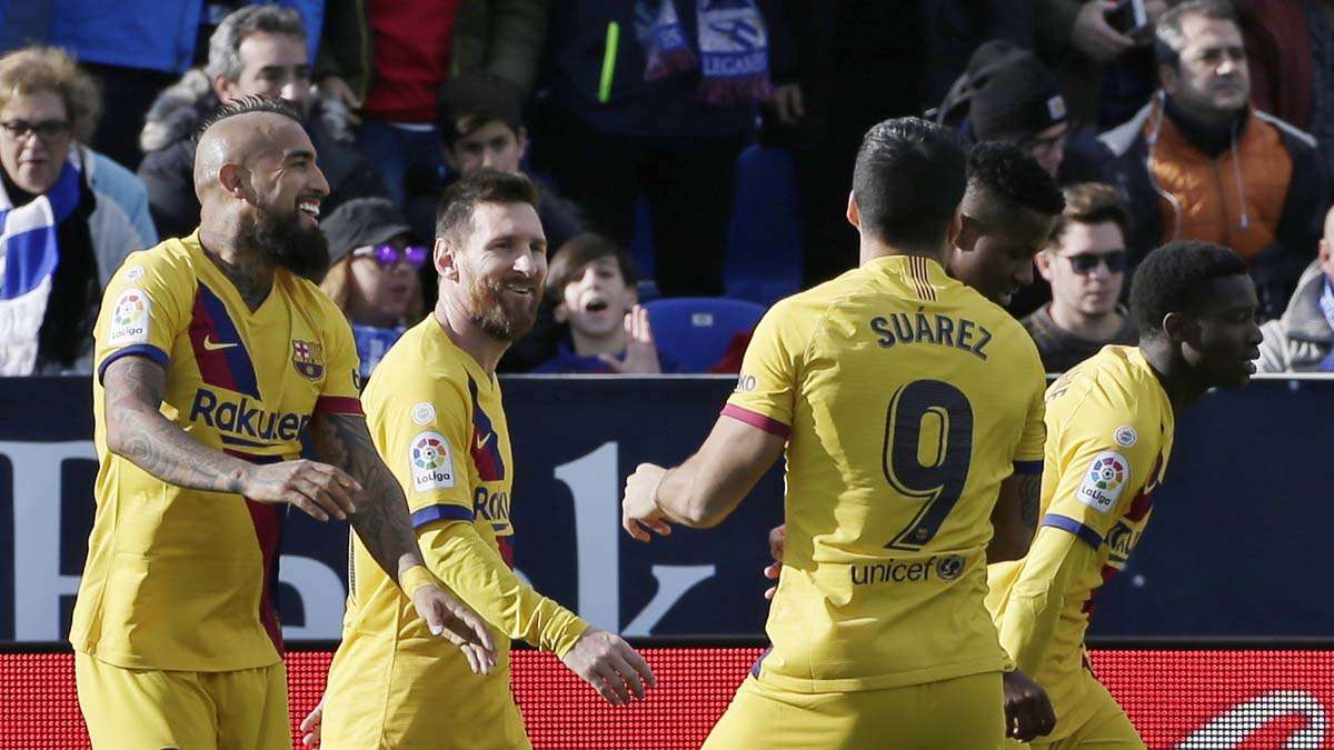 Luis Suarez Arturo Vidal Score In Barcelona S 2 1 Fightback At Leganes Soccer News India Tv