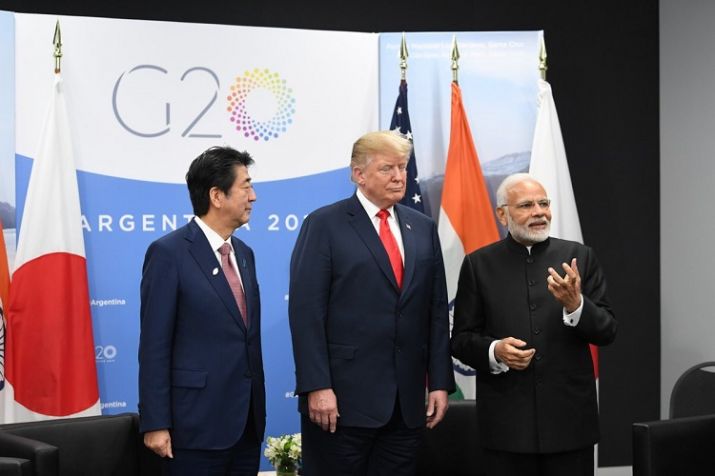 The first meeting between Prime Minister Narendra Modi,