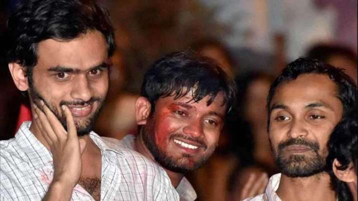 Police also charged former JNU students Umar Khalid and