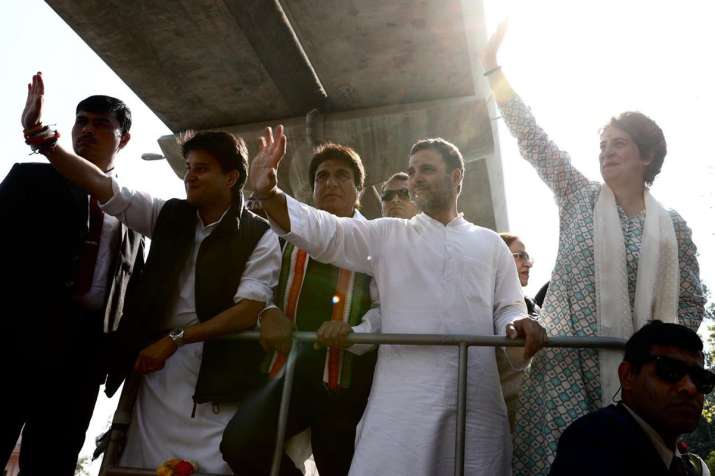 Jyotiraditya Scindia, Rahul Gandhi and Priyanka Gandhi