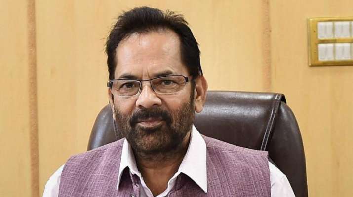 Union Minister Mukhtar Abbas Naqvi