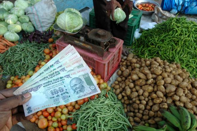 The jump in the retail inflation based on Consumer Price