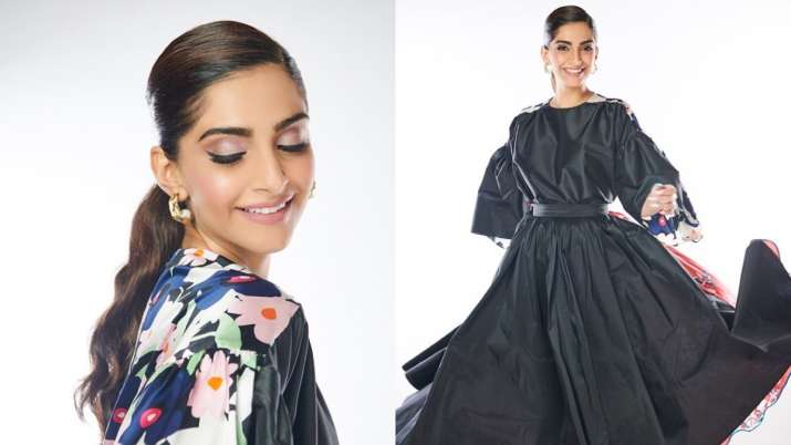 Sonam's black dress with a twist is the exact amount of