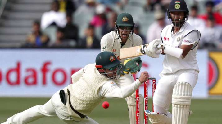 Cheteshwar Pujara against Australia on Day 1