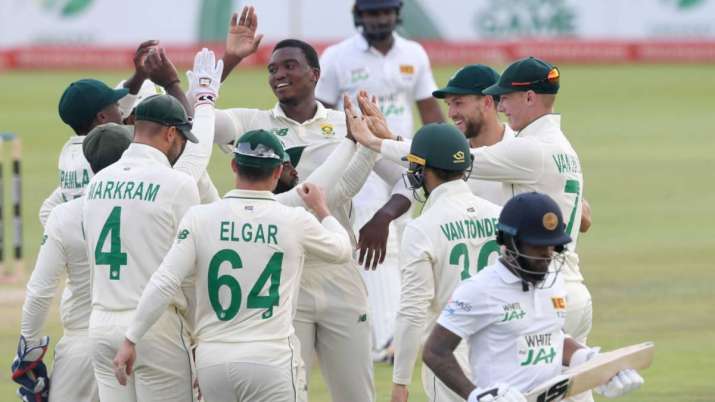 Sri Lanka were bundled out for 180 on Day 4 with the hosts'