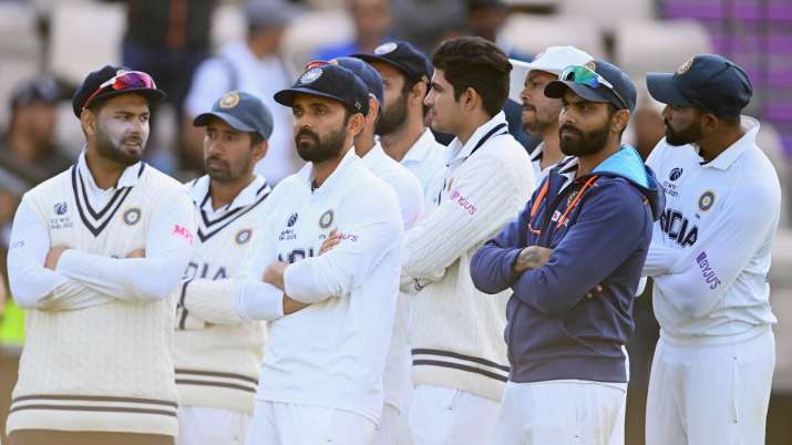 File photo of Indian players disappointed after losing the WTC final to New Zealand.
